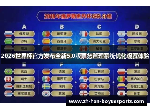 2026世界杯官方发布全新5.0版票务管理系统优化观赛体验